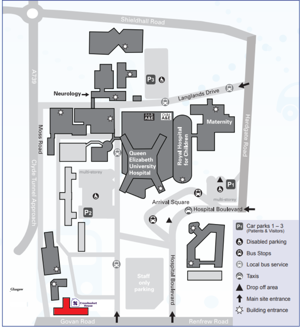 How to find Crossbasket House - map